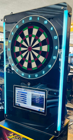 Take Aim Touchscreen Wall-Mount Electronic Dart Board – Coin Operated for Home & Commercial Use