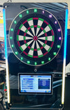 Take Aim Touchscreen Wall-Mount Electronic Dart Board – Coin Operated for Home & Commercial Use