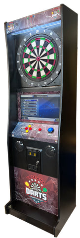 Dart Machine-Take Aim Electronic Coin Operated Dart Board With On Line Play Option-Brand New For Home And Business