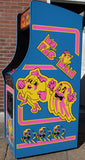 MS PACMAN WITH ALL  NEW PARTS-LOOKS AND PLAY LIKE A NEW GAME-HEAVY DUTY, COIN OPERATED, COMMERCIAL GRADE WITH FREE PLAY OPTION