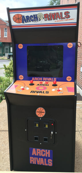 ARCH RIVALS ARCADE WITH LOTS OF NEW PARTS SHARP Heavy Duty Coin Operated Commercial Grade With Free Play Option