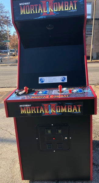 MORTAL KOMBAT 2 ARCADE WITH LOTS OF NEW PARTS-EXTRA SHARP-HEAVY DUTY, COIN  OPERATED, COMMERCIAL GRADE WITH FREE PLAY OPTION