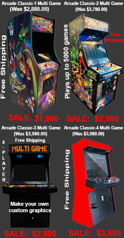 Arcade Classics Multi Game Family With Free Shipping Starting at $1,980.00