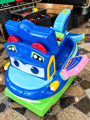 Coin-Operated Boat Kiddie Ride – Commercial Indoor Arcade Amusement Ride
