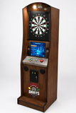 Take Aim Walnut Electronic Dart Machine – Commercial Coin-Operated with Free Play & Online Play Options