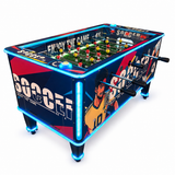 Coin Operated Soccer Foosball Table with LED Lighting & Electronic Scoring