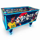 Coin Operated Soccer Foosball Table with LED Lighting & Electronic Scoring