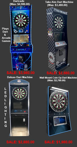 Electronic Dart Machine Family For Home & Business Use Starting at $1,980.00