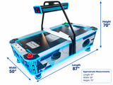 Commercial Coin Operated Super Air Hockey Table with LED Lighting, Electronic Scoring & Ticket Redemption