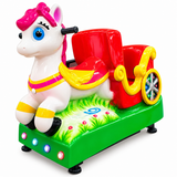 Coin-Operated Pony Carriage Kiddie Ride – Commercial Indoor Amusement Ride