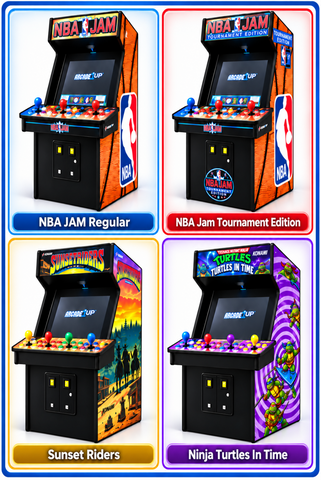Classic 4-Player Arcade Games – NBA Jam, Tournament Edition, Sunset Riders & Turtles in Time – Starting at $2,680