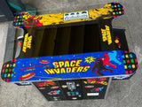 SPACE INVADERS COCKTAIL ARCADE 3-PANEL GAME - PLAYS OVER 3000 GAMES - COIN OPERATED, BRAND NEW, FREE SHIPPING