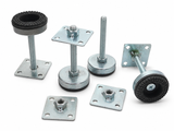 3/8" Thread Arcade Cabinet Leg Leveler with Mounting Plate – Steel Plated