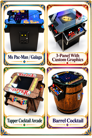Choose Your Cocktail Arcade Game – Starting at $1,580 with Free Shipping