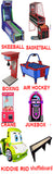 Skee-Ball, Claw Machines, Shuffleboard, Boxing Games, Air Hockey, Basketball, Kiddie Rides & Coin Pushers for Sale – Starting at $1,280