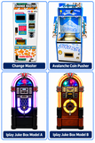 Change Master, Avalanche Coin Pusher & Jukebox Models A & B | $1,480–$3,880