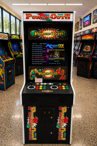 Punch-Out!! Arcade Machine Heavy Duty Commercial Coin Operated - Free Play– Classic Boxing Action Reborn