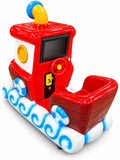 Coin-Operated Boat Kiddie Ride – Commercial Indoor Arcade Amusement Ride