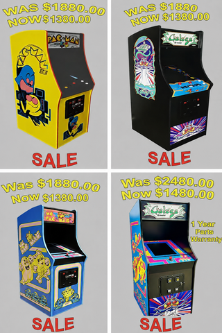 Heavy Duty, Commercial Grade, Coin Operated Pac-Man, Ms Pac-Man and Galaga - Starting price at $1,380.00