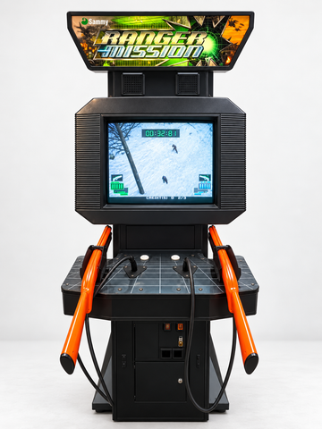 Ranger Mission Arcade Machine – Heavy Duty Commercial Coin-Operated Game with Free Play Option - Refurbished