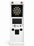 Take Aim White Electronic Dart Machine – Commercial Coin-Operated with Free Play & Online Play Options