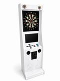 Take Aim White Electronic Dart Machine – Commercial Coin-Operated with Free Play & Online Play Options