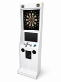 Take Aim White Electronic Dart Machine – Commercial Coin-Operated with Free Play & Online Play Options