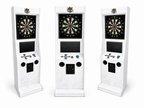 Take Aim White Electronic Dart Machine – Commercial Coin-Operated with Free Play & Online Play Options