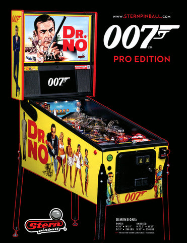 James Bond 007  Pro Pinball Machine-New