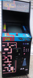 MS PACMAN-GALAGA 20 YEAR REUNION ARCADE VIDEO GAME-LOTS OF NEW PARTS-SHARP-HEAVY DUTY, COIN OPERATED, COMMERCIAL GRADE WITH FREE PLAY OPTION-