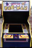 SUPER PACMAN ARCADE WITH A LOTS OF NEW PARTS-LOOKS LIKE A BRAND NEW GAME-HEAVY DUTY, COIN OPERATED, COMMERCIAL GRADE WITH FREE PLAY OPTION