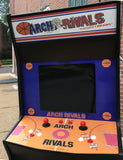 ARCH RIVALS ARCADE WITH LOTS OF NEW PARTS-SHARP-Heavy Duty, Coin Operated, Commercial Grade With Free Play Option