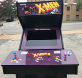 X-Men Arcade 4 player- Lots Of New Parts-New LCD Monitor-HEAVY DUTY, COIN OPERATED, COMMERCIAL GRADE WITH FREE PLAY OPTION