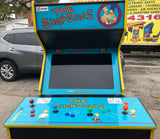 SIMPSONS ARCADE GAME- LOTS OF NEW PARTS-EXTRA SHARP-HEAVY DUTY, COIN OPERATED, COMMERCIAL GRADE WITH FREE PLAY OPTION