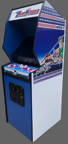 TRACK AND FIELD ARCADE  WITH LOTS OF NEW PARTS- EXTRA SHARP-HEAVY DUTY, COIN OPERATED, COMMERCIAL GRADE WITH FREE PLAY OPTION
