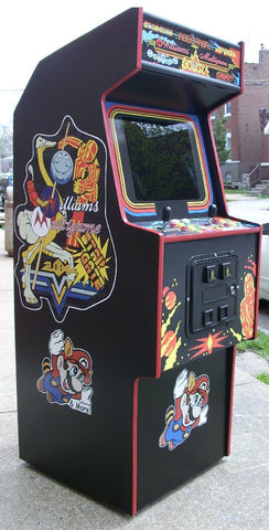 William Multi game Arcade With All New Parts-Sharp-HEAVY DUTY, COIN OPERATED, COMMERCIAL GRADE WITH FREE PLAY OPTION