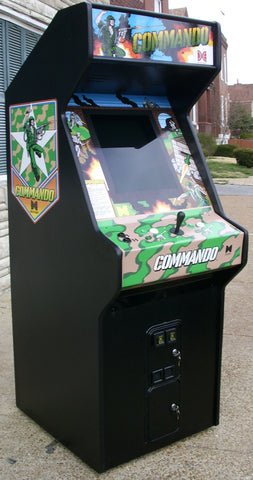 COMMANDO ARCADE VIDEO GAME- New Parts, Heavy Duty, Coin Operated, Commercial Grade With Free Play Option