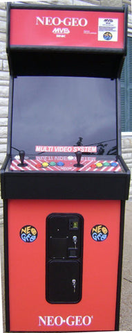 NEO GEO ARCADE GAME, COMES WITH LOTS OF NEW PARTS-EXTRA SHARP-HEAVY DUTY, COIN OPERATED, COMMERCIAL GRADE WITH FREE PLAY OPTION